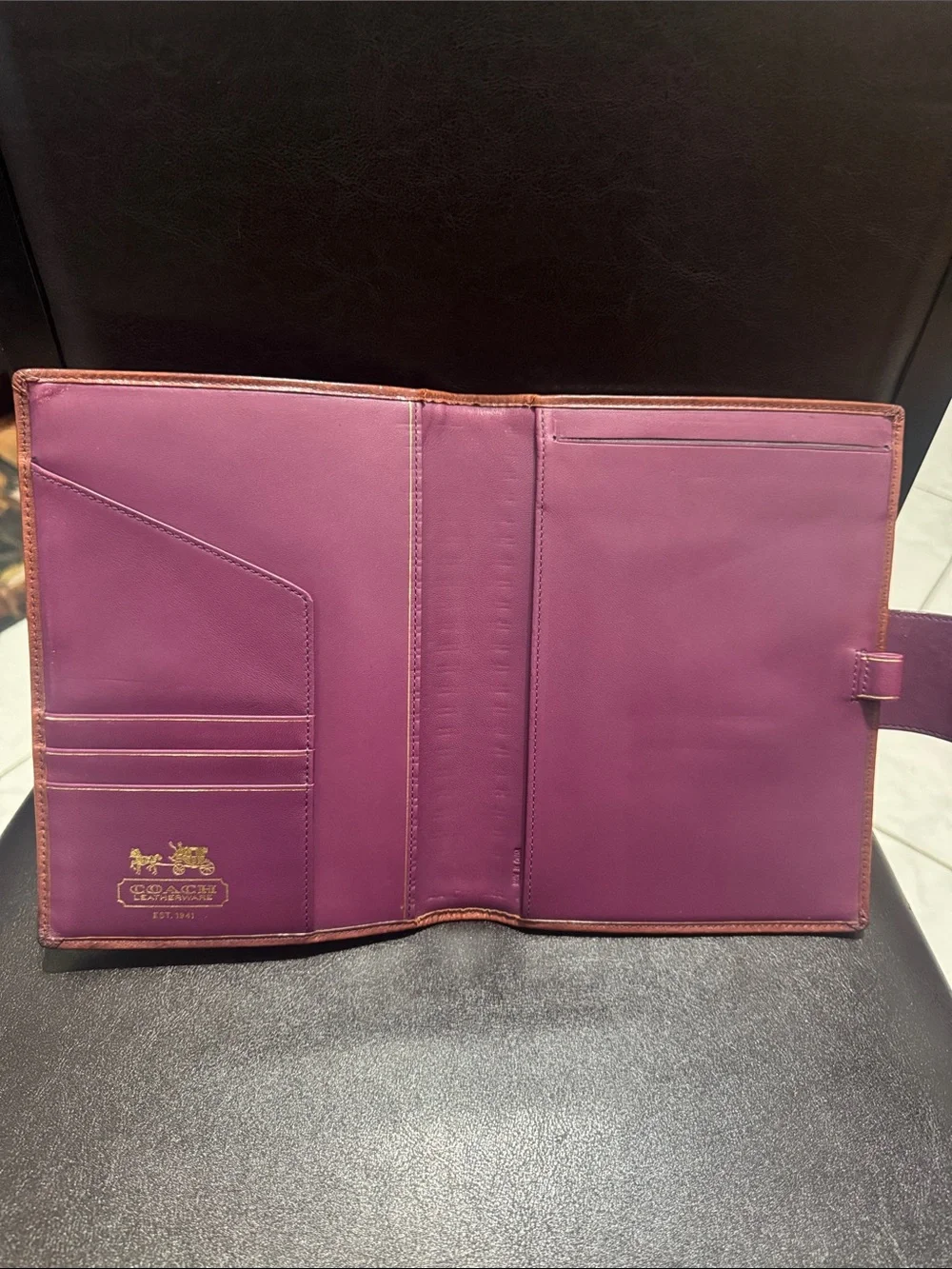 Coach Legacy leather turnlock